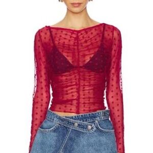 NWT- Free People - Mesh Layering Top - M